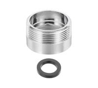 sourcing map Adaptador aireador de grifo, M20 hembra a M22 macho con arandela, 13 mm de longitud
