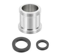 sourcing map Adaptador aireador de grifo, M24 macho a M22 macho con arandela, 23 mm de longitud