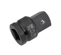 sourcing map Adaptador de enchufe de impacto de 3/4 pulgadas (F) x 1 pulgada (M) para llaves de carraca, hembra a macho, Cr-Mo