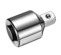 sourcing map Adaptador de enchufe de impacto de 3/4 pulgadas hembra a 1/2 pulgada macho, reductor de unidad cuadrada estándar SAE, destornillador de impacto, llave de carraca, conversión de barra