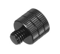 sourcing map Adaptador de soporte de micrófono 1/4 hembra a M8 macho adaptador de rosca para soporte de micrófono a adaptador de trípode de cámara