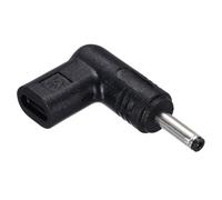 sourcing map Adaptador USB 3.1 tipo C hembra a CC macho, 12 V tipo C a DC35135 adaptador de codo de 3,5 x 1,35 mm para banco de energía PD, fuente PD, portátil, tableta