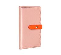 sourcing map Adhesivo Teléfono Cartera PU Adhesivo Tarjetero Creativo Elástico Almacenamiento para Inteligente Teléfonos o Estuches Rose Oro