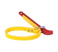 sourcing map Agua Filtro Carcasa Correa Llave para Agua Filtro de 10 Pulgadas Carcasa Plástico Filtro Carcasa Llave Amarillo Rojo