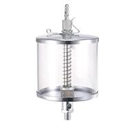 sourcing map Aguja Válvula Tipo Aceite Copa M10x1 Rosca 400ml Vista Gravedad Goteo Alimentación Engrasador