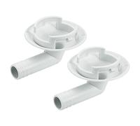 sourcing map Aire Acondicionado Drenaje Manguera Conector 40mm Tubo Codo Conexión Reemplazo Pieza Accesorios para Mini-Split Ventana AC, Beige Paquete de 2