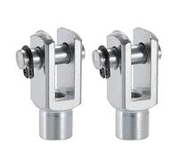 sourcing map Aire Cilindro Varilla Horquilla Extremo 33mm Longitud M6x1 Hembra Rosca Y Conector 2 Piezas