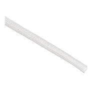 sourcing map Aislamiento Trenzado Manguito, 16.4 Pies-6mm Alta TEMPERATURA Vidrio Fibra Manguito Blanco
