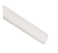 sourcing map Aislamiento Trenzado Manguito, 3.3 Pies-18mm Alta TEMPERATURA Vidrio Fibra Manguito Blanco