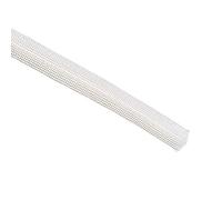 sourcing map Aislamiento Trenzado Manguito, 33 Pies-10mm Alta TEMPERATURA Vidrio Fibra Manguito Blanco