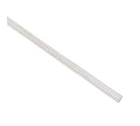 sourcing map Aislamiento Trenzado Manguito, 9,8 Pies-1mm Alta TEMPERATURA Vidrio Fibra Manguito Blanco