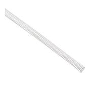 sourcing map Aislamiento Trenzado Manguito, 9.8 Pies-4mm Alta TEMPERATURA Vidrio Fibra Manguito Blanco