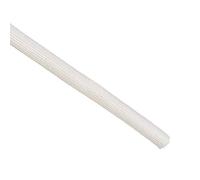 sourcing map Aislamiento Trenzado Manguito, 9,8 Pies-8mm Alta TEMPERATURA Vidrio Fibra Manguito Blanco
