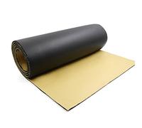 sourcing map Aislante Térmico Insonorizante Negro 1pc Para Coche 200x50cm