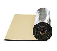 sourcing map 300cmX100cm Aislante Térmico Insonorizante Aluminio Forro Papel Adhesivo 10mm De Espesor Espuma Aislamiento Acústico Insonorización Coche