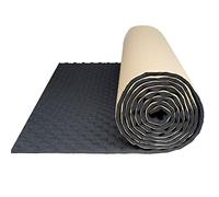 sourcing map 50cmX100cm Aislante Térmico Aislante Térmico Insonorizante Forro Papel Adhesivo Espuma Ondulada Aislante Acústico Insonorización Coche Negro