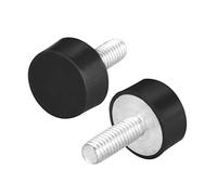 sourcing map Aislantes Vibración de goma M6 y montaje de absorción de choque con tornillo de rosca, 0. 71 "x 0. 31", 2 piezas