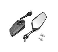 sourcing map Ajustable Pentágono Espejo Retrovisor de Moto Negro Gris 10mm 8mm