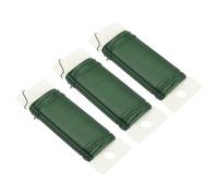 sourcing map Alambre floral de metal de calibre 21 de 114 yardas/345 pies, alambre floral delgado flexible verde para manualidades, corona de Navidad, arreglos florales, bodas, 3 rollos en total