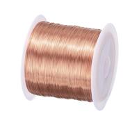 sourcing map Alambre magnético de 0,24 mm, alambre de cobre esmaltado de 230 m, bobina de alambre de bobina magnética de 100 g, 155C para transformadores inductores