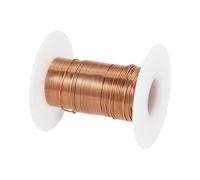 sourcing map Alambre magnético de 0,7 mm, alambre de cobre esmaltado de 15 m, alambre de bobinado magnético esmaltado, 50 g, 155C para transformadores inductores, color marrón