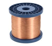sourcing map Alambre magnético de 36 AWG, cables de cobre esmaltado de calibre 36, bobina magnética de 48 onzas para motor transformador eléctrico, grado F 311 Fahrenheit (155 Celsius), color cobre