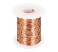 sourcing map Alambre magnético de 36 AWG, cables de cobre esmaltado de calibre 36 de 8 onzas, alambre de bobina magnética para motor transformador eléctrico, grado F 311 Fahrenheit (155 Celsius