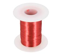 sourcing map Alambre magnético de 43 AWG, cables de cobre esmaltado de calibre 43, alambre de bobina magnética de 4 onzas para motor transformador eléctrico, grado F 311 Fahrenheit (155 Celsius), rojo