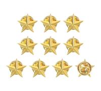 sourcing map Alfileres de solapa de estrella, pines de premio, insignia de estrella para hombres y mujeres, mochilas, sombreros, chaquetas, disfraz, talla única, Zinc