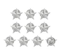 sourcing map Alfileres de solapa de estrella, pines de premio, insignia de estrella para hombres y mujeres, mochilas, sombreros, chaquetas, disfraz, talla única, Zinc