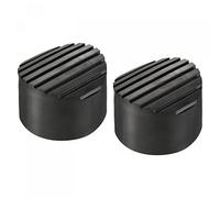 sourcing map Alfombrilla antideslizante para escaleras, 76 mm, goma de identificación, redonda, telescópica, accesorios, almohadilla para protección de escalera, color negro, paquete de 2