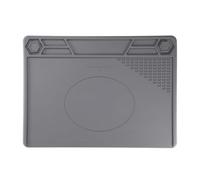 sourcing map Alfombrilla de soldadura magnética de silicona de 11.4 x 15.7 pulgadas, resistente al calor, alfombrilla de trabajo para pistola de soldadura BGA, banco de trabajo, reparación de