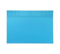 sourcing map Alfombrilla de soldadura magnética de silicona de 13.8 x 9.8 pulgadas, resistente al calor, para pistola de soldadura BGA, banco de trabajo de hierro, reparación de teléfonos celulares,