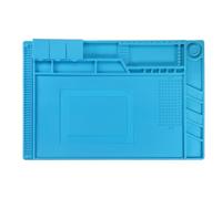 sourcing map Alfombrilla de soldadura magnética de silicona de 17.7 x 11.8 pulgadas, resistente al calor, para pistola de soldadura BGA, banco de trabajo de hierro, reparación de teléfonos celulares,