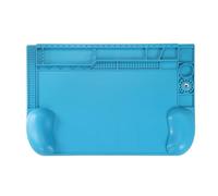 sourcing map Alfombrilla de soldadura magnética de silicona grande de 17.7 x 11.8 pulgadas, resistente al calor, para pistola de soldadura BGA, banco de trabajo, reparación de teléfonos celulares,