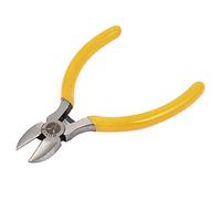 sourcing map Alicates de corte diagonal Alambre cortadores de Cable alicates herramienta amarillo 115 mm de longitud
