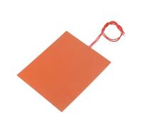 sourcing map Almohadilla de Calentamiento de Silicona, Película Calentadora de 12V 12W, Placa de Calentamiento Flexible de 120mmx104mm, Tapete Calentador para Temperatura Constante