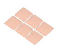 sourcing map Almohadilla de Cobre para Disipador de Calor 15mm x 15mm x 0.3mm Conductividad Térmica para Enfriamiento de Chips Electrónicos Paquete de 6