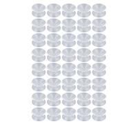 sourcing map Almohadilla Ventosa Ventosas de Casa de doble cara de goma del Cristal de espejo de pared 40pcs 1x2cm / 0.4 "x0.8"
