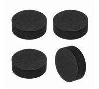 sourcing map Almohadillas de aislamiento de altavoz de una sola cara, 35 mm x 12 mm, redondas, negras, antideslizantes, de espuma acústica, base antivibración para cubiertas, altavoz, subwoofer