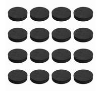 sourcing map Almohadillas de aislamiento de altavoz de una sola cara, 55 mm x 12 mm, redondas, negras, antideslizantes, de espuma acústica, base antivibración para cubiertas, altavoz, subwoofer