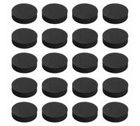 sourcing map Almohadillas de aislamiento de altavoz de una sola cara, 60 mm x 16 mm, redondas, negras, antideslizantes, de espuma acústica, base antivibración para cubiertas, altavoz, subwoofer