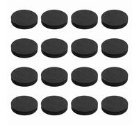 sourcing map Almohadillas de aislamiento de altavoz de una sola cara, 65 mm x 12 mm, redondas, negras, antideslizantes, de espuma acústica, base antivibración para cubiertas, altavoz, subwoofer
