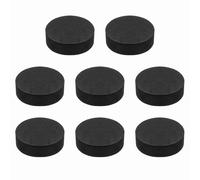 sourcing map Almohadillas de aislamiento de altavoz de una sola cara, 65 mm x 20 mm, redondas, negras, antideslizantes, de espuma acústica, base antivibración para cubiertas, altavoz, subwoofer