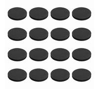 sourcing map Almohadillas de aislamiento de altavoz de una sola cara, 65 mm x 8 mm, redondas, negras, antideslizantes, de espuma acústica, base antivibración para cubiertas, altavoz, subwoofer