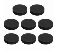 sourcing map Almohadillas de aislamiento de altavoz de una sola cara, 70 mm x 16 mm, redondas, negras, antideslizantes, de espuma acústica, base antivibración para cubiertas, altavoz, subwoofer