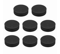 sourcing map Almohadillas de aislamiento de altavoz de una sola cara, 70 mm x 20 mm, redondas, negras, antideslizantes, de espuma acústica, base antivibración para cubiertas, altavoz, subwoofer