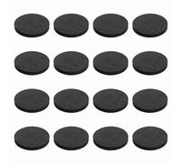 sourcing map Almohadillas de aislamiento de altavoz de una sola cara, 70 mm x 8 mm, redondas, negras, antideslizantes, de espuma acústica, base antivibración para cubiertas, altavoz, subwoofer