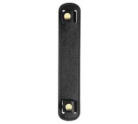sourcing map Almohadillas de cuero para correa de hombro, fundas antideslizantes desmontables para bolsas de mano, mochilas, bolsos de mano, Black, 8.98x1.69 Inch