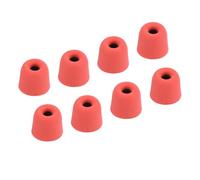 sourcing map Almohadillas de Espuma Gomas de Repuesto para Auriculares de 3 a 4 mm, Tamaño Mediano, Color Rojo, 8 Unidades
